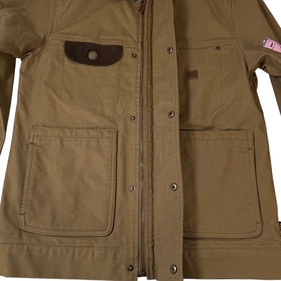 Roark Mens XS Deckhand Jacket in Khaki Tan Corduroy Collar Workwear Chore Jacket - Picture 7 of 13